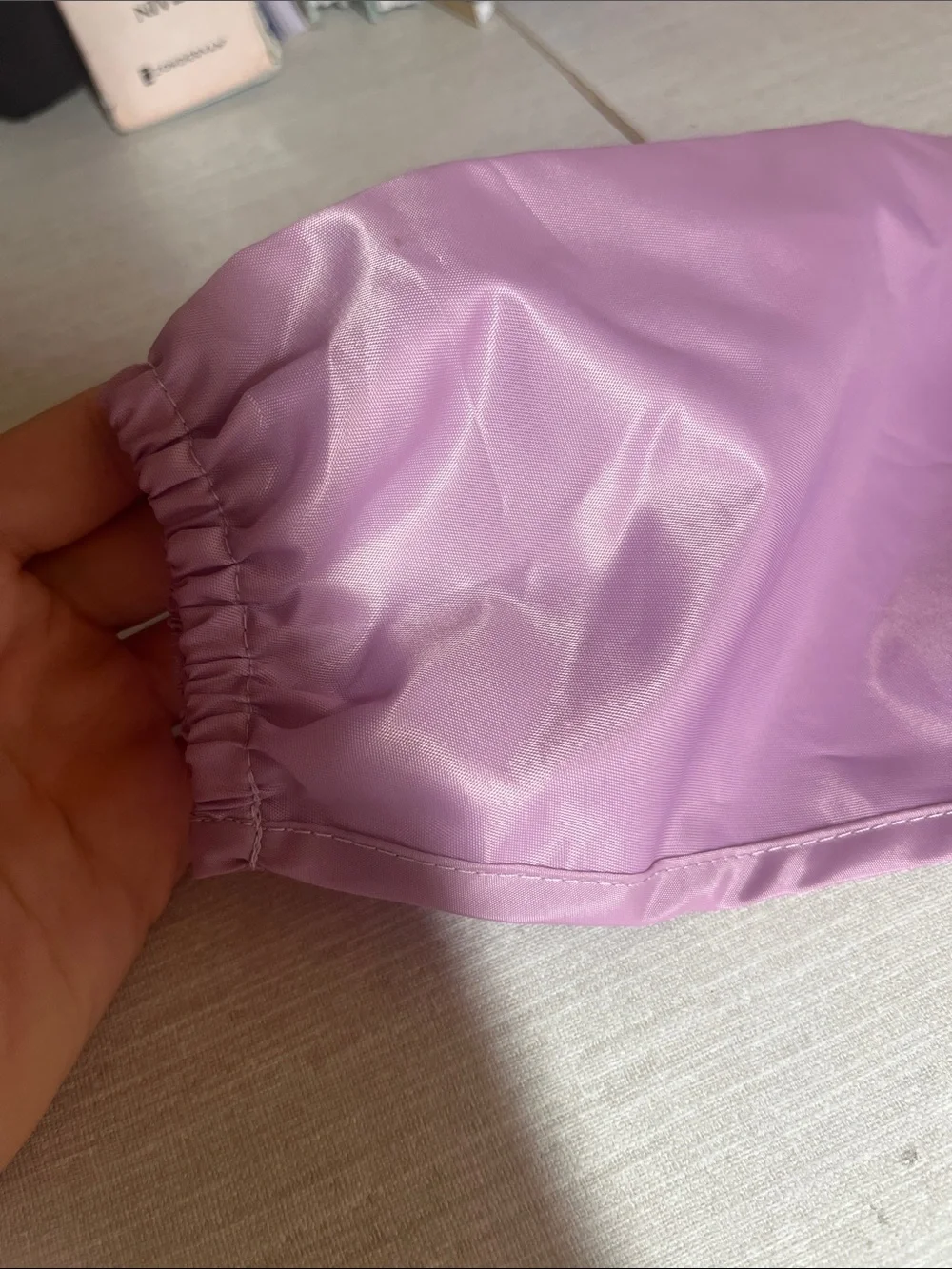 Long Sleeve Waterproof Bib in Lavender